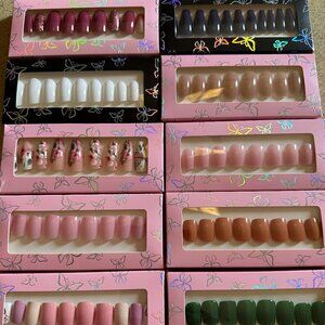 (10) Boxes Press on Nails # 435